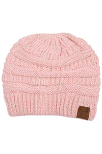 C.C TWO TONE COLOR KNIT BEANIE-YJ-800