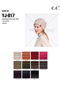 C.C OMBRE KNIT BEANIE-YJ-817