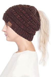 C.C Ponytail Confetti Beanie 