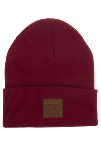 C.C UNISEX CLASSIC BASIC SOLID COLOR BEANIE-HTM-1