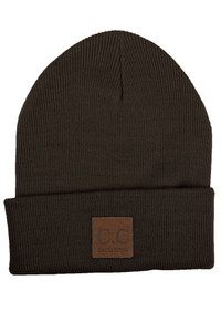 C.C UNISEX CLASSIC BASIC SOLID COLOR BEANIE-HTM-1