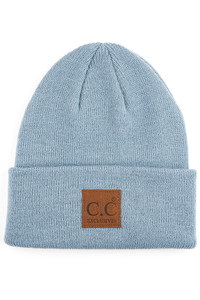 C.C UNISEX CLASSIC BASIC SOLID COLOR BEANIE-HTM-1