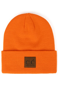 C.C UNISEX CLASSIC BASIC SOLID COLOR BEANIE-HTM-1