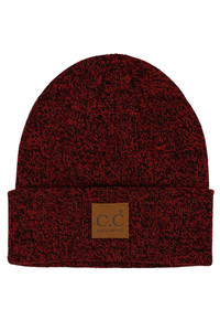 C.C UNISEX CLASSIC BASIC SOLID COLOR BEANIE-HTM-1