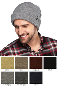 C.C WAFFLE KNIT BEANIE-HTM-7