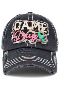 GAME DAY WASHED VINTAGE BASEBALL CAP-KBV-1396