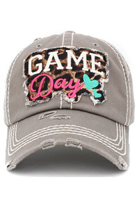 GAME DAY WASHED VINTAGE BASEBALL CAP-KBV-1396