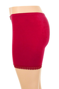 SOLID LACE TRIM LONG GIRDLE-P0179 (12pc)