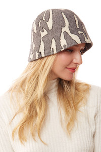 SOFT FABRIC LEOPARD BUCKET HAT-LOH172_GRAY