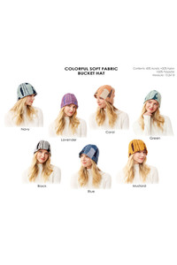 Soft Fabric Colorful Bucket Hat-LOH173