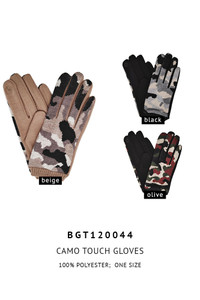 CAMOUFLAGE SOFT TOUCH GLOVES-BGT120044
