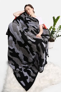 LUXURY SOFT CAMOUFLAGE PRINT THROW BLANKET-JCL1040