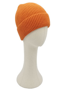 Solid Color Ribbed Knit Cuff Beanie-WCB120128