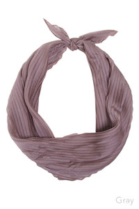 Pleated Iridescent Neckerchief
