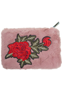 C.C ROSE PATCH CLUTCH SHOULDER BAG-BG-813