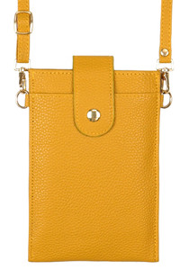Solid Cellphone Crossbody With Clear Window-MB0132