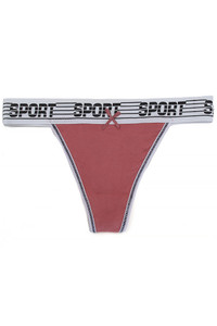 SPORT LETTERING THONG PANTIES-B2134 (12pc)