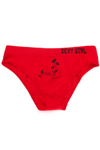 COLOR SEXY GIRL LETTERING PANTIES-P7003 (12pc)
