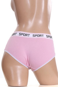 SPORT LETTERING BOXER PANTIES-B8478 (12pc)