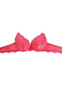 SOLID LACE COVER PUSH UP BRA-9904 (6pc)