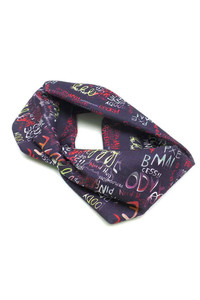 TWISTED TYPOGRAPHY HEADBAND-EHW6037A (12pc)