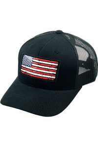 Flag flat UV print patch mesh back American Flag baseball cap