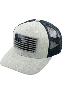 Flag flat UV print patch mesh back American Flag baseball cap