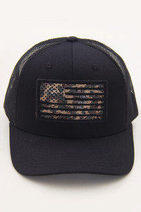 Flag flat UV print patch mesh back American Flag baseball cap