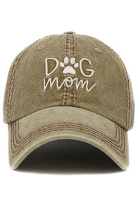 DOG MOM VINTAGE BASEBALL CAP-KBVT-787
