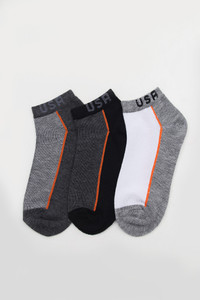 USA LETTERING TWO TONE AND LINE SOCKS-FOCUS_USATL (12PC)