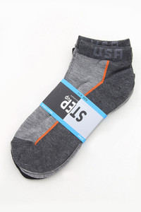 USA LETTERING TWO TONE AND LINE SOCKS-FOCUS_USATL (12PC)
