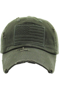 AMERICAN FLAG VINTAGE BASEBALL CAP-KBVT-209