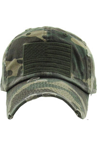 AMERICAN FLAG VINTAGE BASEBALL CAP-KBVT-209