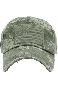 AMERICAN FLAG VINTAGE BASEBALL CAP-KBVT-209
