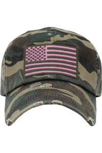 AMERICAN FLAG VINTAGE BASEBALL CAP-KBVT-209