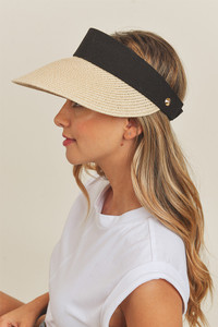 TWO TONE SOLID COLOR VISOR-MH0033-RED