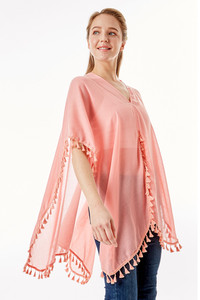 SOLID TASSEL TRIM COVER UP-LOF1279
