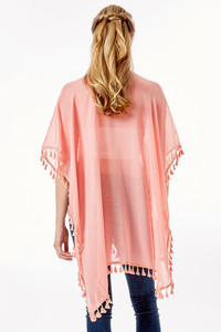 SOLID TASSEL TRIM COVER UP-LOF1279