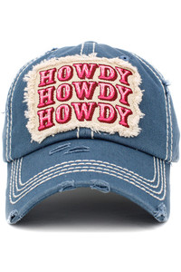 HOWDY VINTAGE BASEBALL CAP-KBV-1414