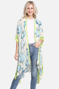 Floral print cover up