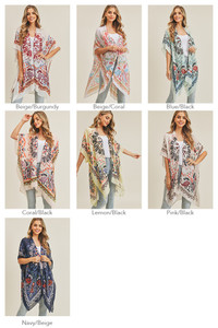BOHEMIAN PRINT KIMONO-MS0178