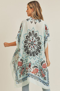 BOHEMIAN PRINT KIMONO-MS0178