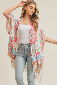 BOHEMIAN PRINT KIMONO-MS0178