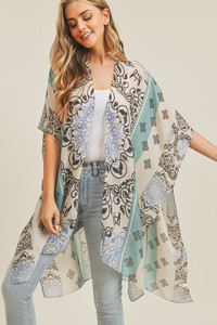 BOHEMIAN PATTERN KIMONO-MS0211