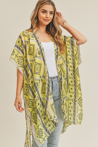 TRIBAL PATTERN KIMONO-MS0213