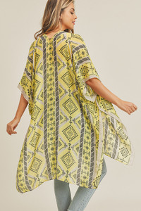 TRIBAL PATTERN KIMONO-MS0213