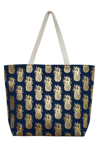 PINEAPPLE PATTERN BEACH BAG-MB0134