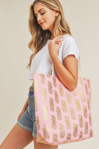 PINEAPPLE PATTERN BEACH BAG-MB0134