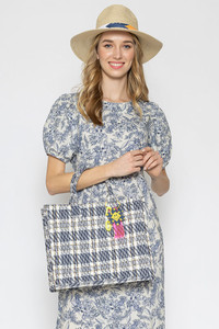 SMILEY POLKA DOT FLOWER KEYCHAIN-BAK210027