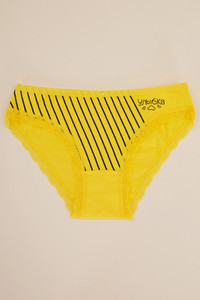 ASSORTED STRIPED PATTERN PANTY-F509 (5pc)